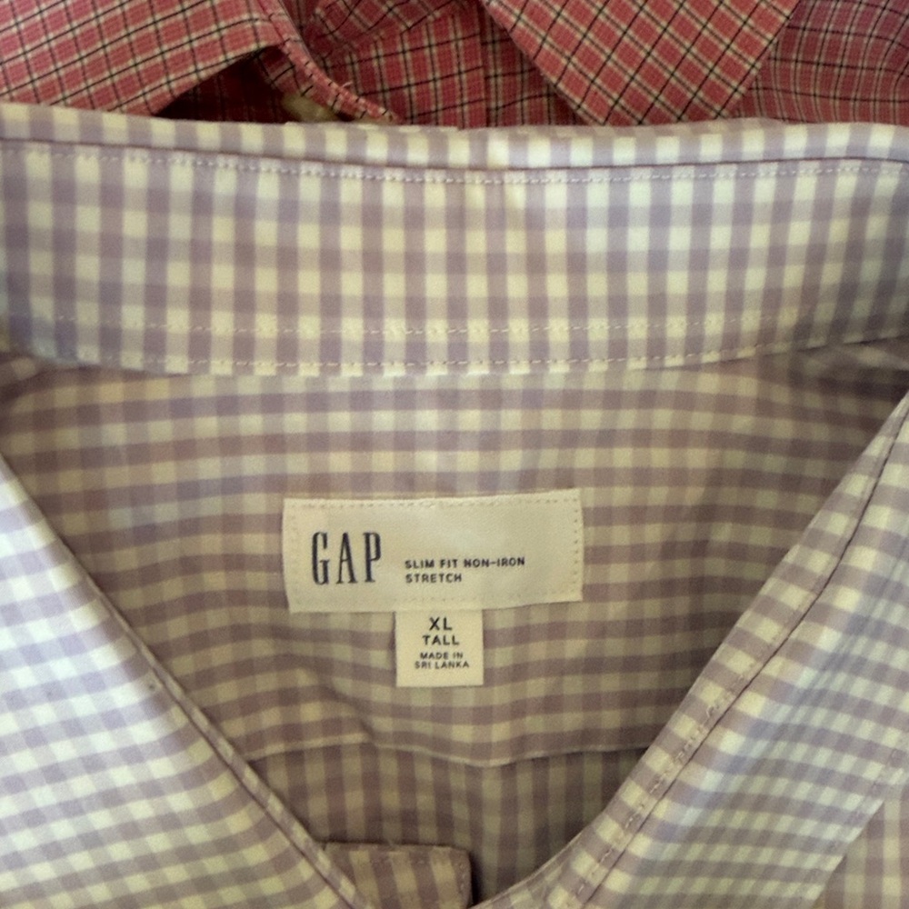Six Gap Men's Patterned Button-Down Shirts Xl Tal… - image 5